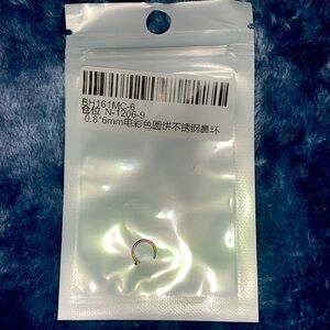 5 New Nose Ring Hoops 6mm